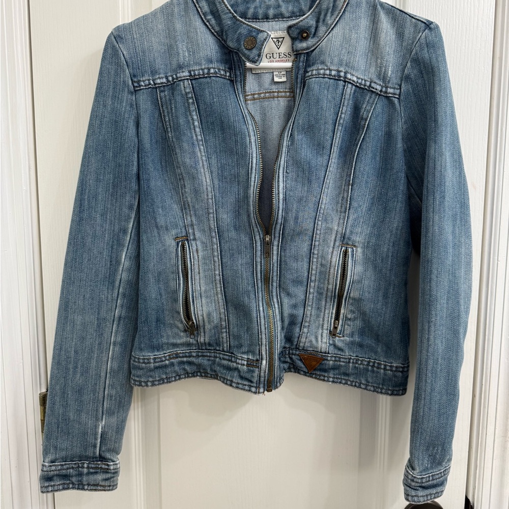 GUESS Women's Blue Denim Jacket